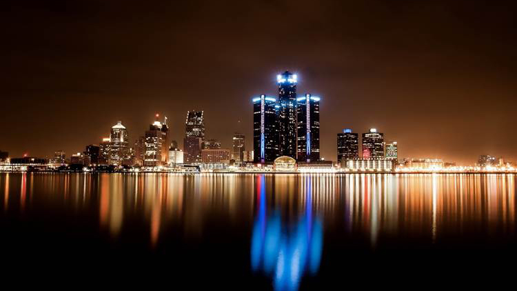 A city skyline view